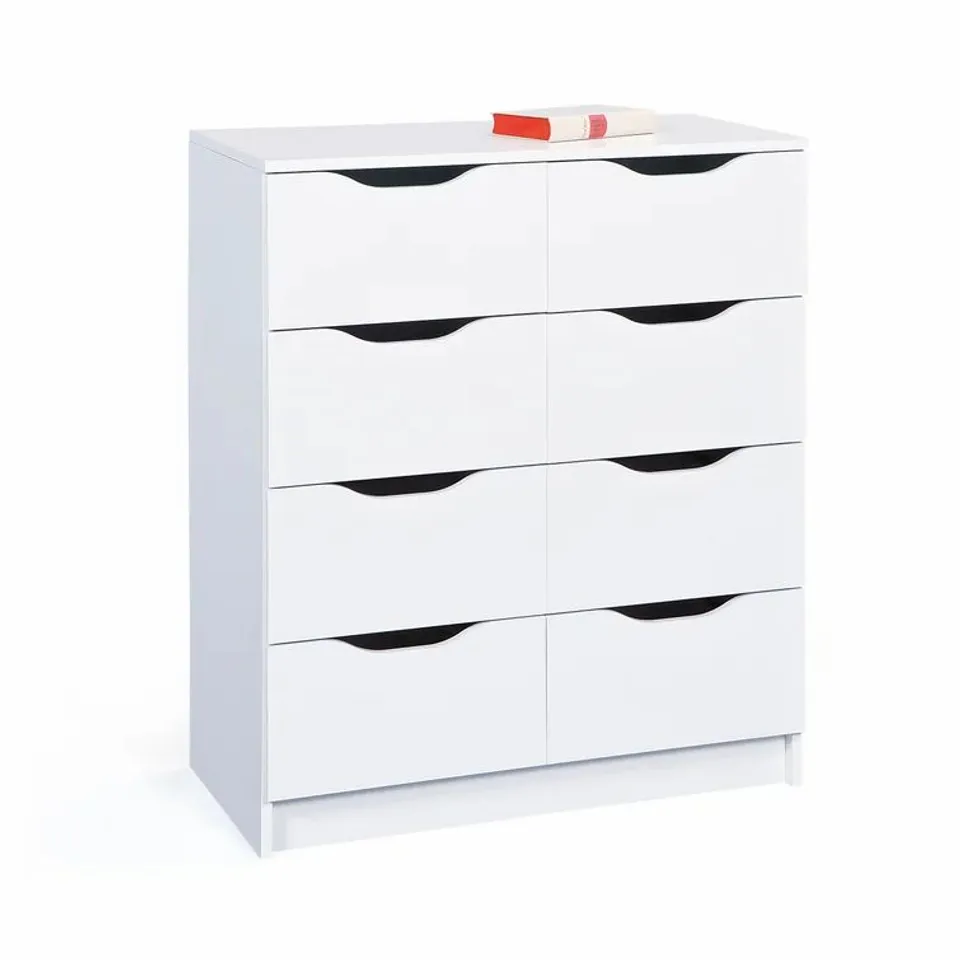 TERI 8 DRAWER CHEST COLOUR WHITE