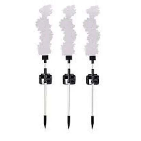 BOXED GARDEN STORIES SET OF 3 ACRYLIC SOLAR STAKE LIGHTS