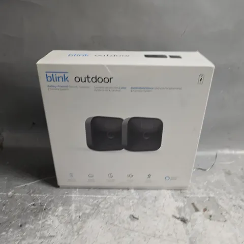 BOXED BLINK OUTDOOR BATTERY-POWERED SECURITY 2 CAMERA SYSTEM