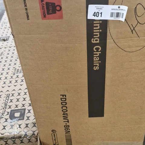 BOXED DINING CHAIRS