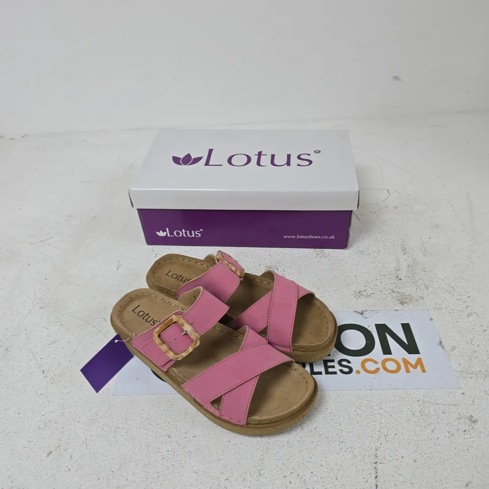LOTUS PINK SANDALS, WOMEN'S – BUCKLE STRAPS, WITH BOX UK 7