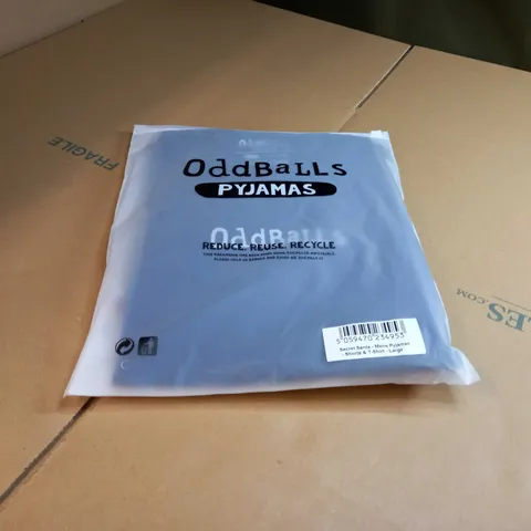 PACKAGED ODDBALLS SECRET SANTA MENS PJ SHORT SET - LARGE