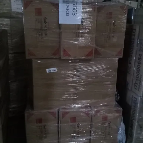 PALLET OF ASSORTED BOXED DINING TABLE PARTS