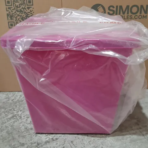 PINK 55L STORAGE BOX WITH LID 
