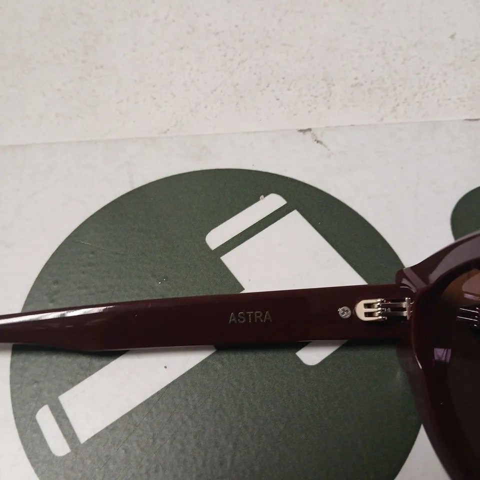 ASTRA SUNGLASSES – BURGUNDY FRAME, BROWN LENSES (CAT.3 UV) 64-17-148