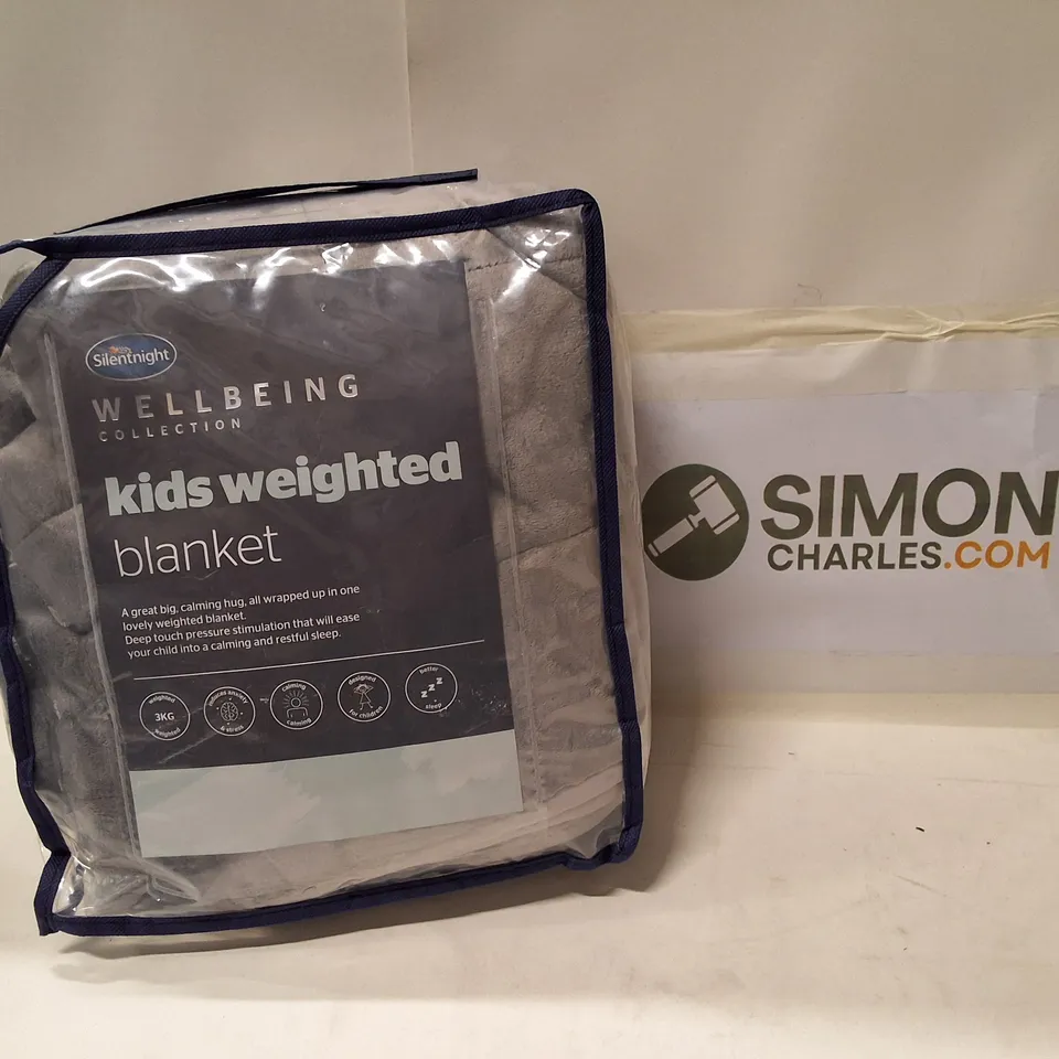 SILENTNIGHT WELLBEING COLLECTION KIDS WEIGHTED BLANKET – GREY