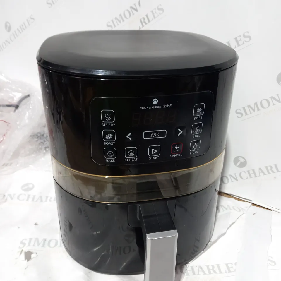 BOXED COOK'S ESSENTIALS AIR FRYER - BLACK