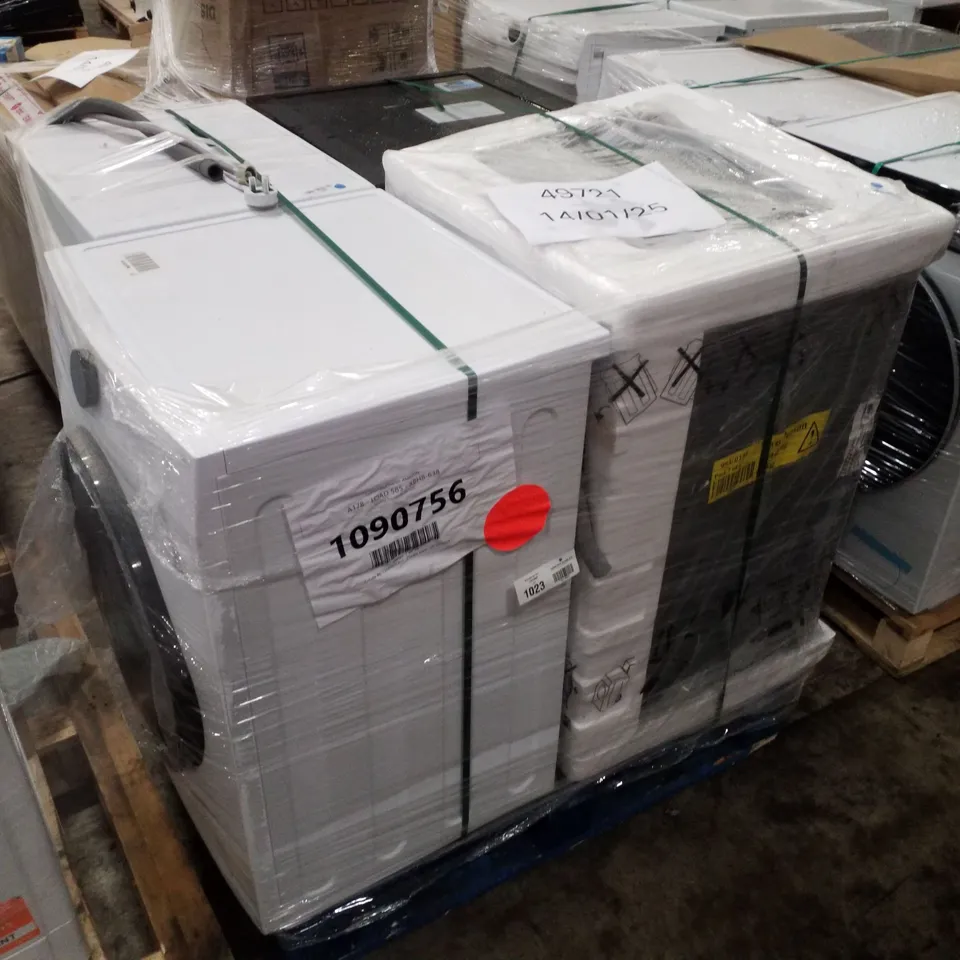 PALLET OF APPROXIMATELY 4 UNPROCESSED RAW RETURN WHITE GOODS TO INCLUDE