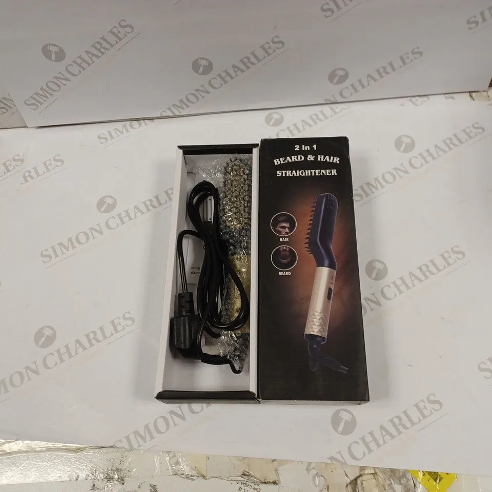 2 IN 1 BEARD & HAIR STRAIGHTENER 