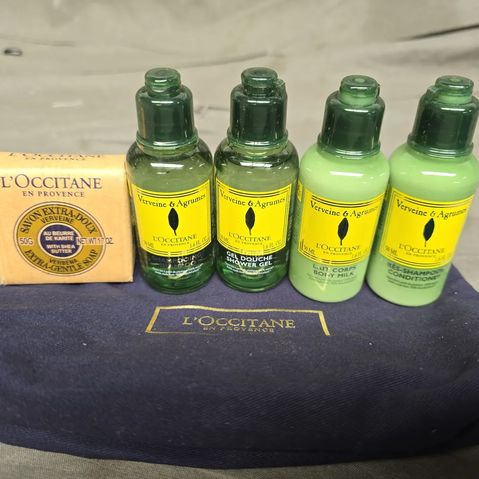 L'OCCITANE BAG OF MINI BEAUTY PRODUCTS 