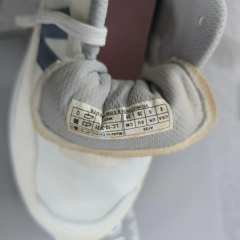 UK 6 VIONIC WOMEN'S SNEAKERS – WHITE/PASTEL (US 8, EU 39)