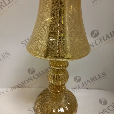 HOME REFLECTIONS PRE-LIT LED MERCURY GLASS LAMP GOLD