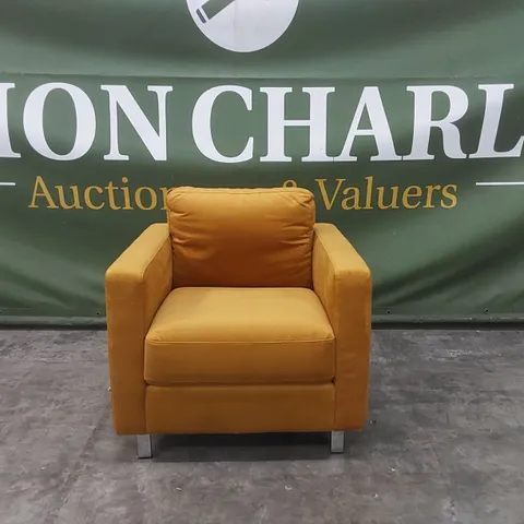 QUALITY DESIGNER LIMANA VELVET UPHOLSTERED ARMCHAIR 
