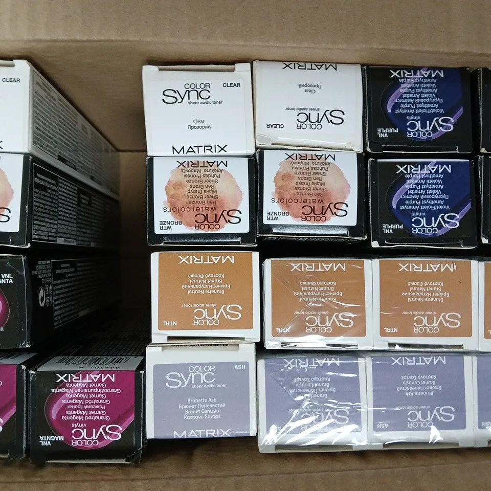 BOX OF APPROXIMATELY 20 ASSORTED MATRIX SO COLOUR SYNC PRODUCTS