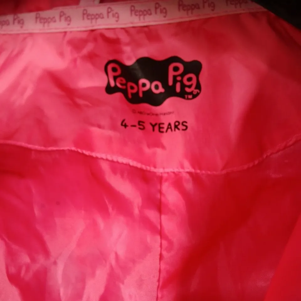 PEPPA PIG KIDS' HOODED SUIT, PINK, 4-5 YEARS