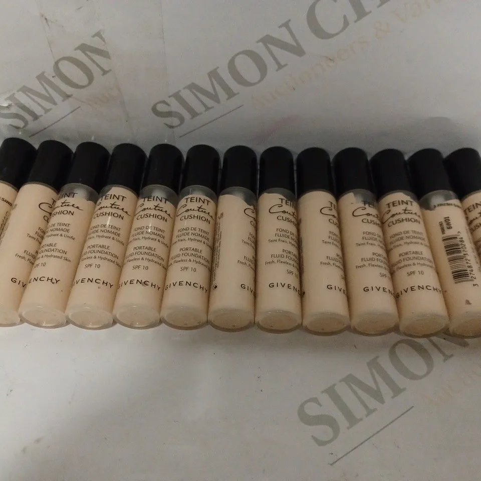 LOT OF APPROXIMATELY 12 GIVENCHY TEINT COUTURE CUSHION PORTABLE FLUID FOUNDATION - FRESH SAND 3
