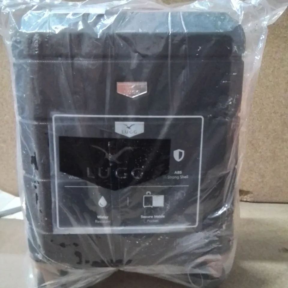 BAGGED LUGG JETSET CABIN BAG BLACK&BROWN 