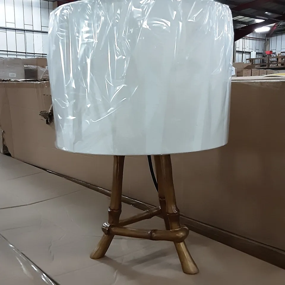 BOXED MY HOME STORIES BAMBOO TABLE LAMP 