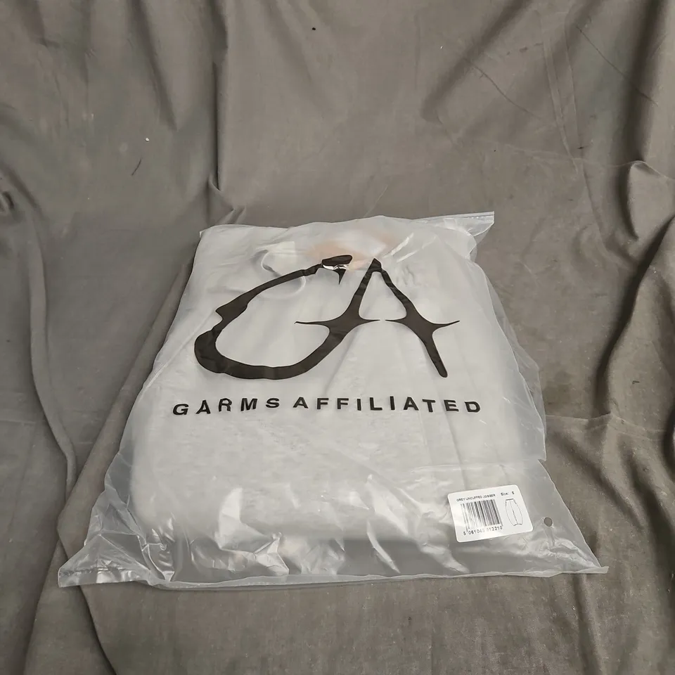 GARMS AFFILIATED GREY UNCUFFED JOGGER SWEATPANTS – SIZE S