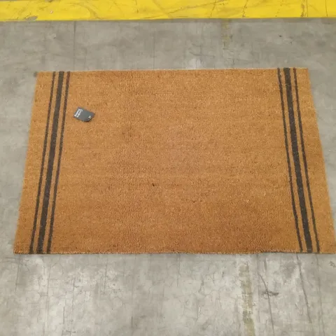 COIR TRIPLE STRIPE DOORMAT - NATURAL // SIZE: 90 x 60cm 