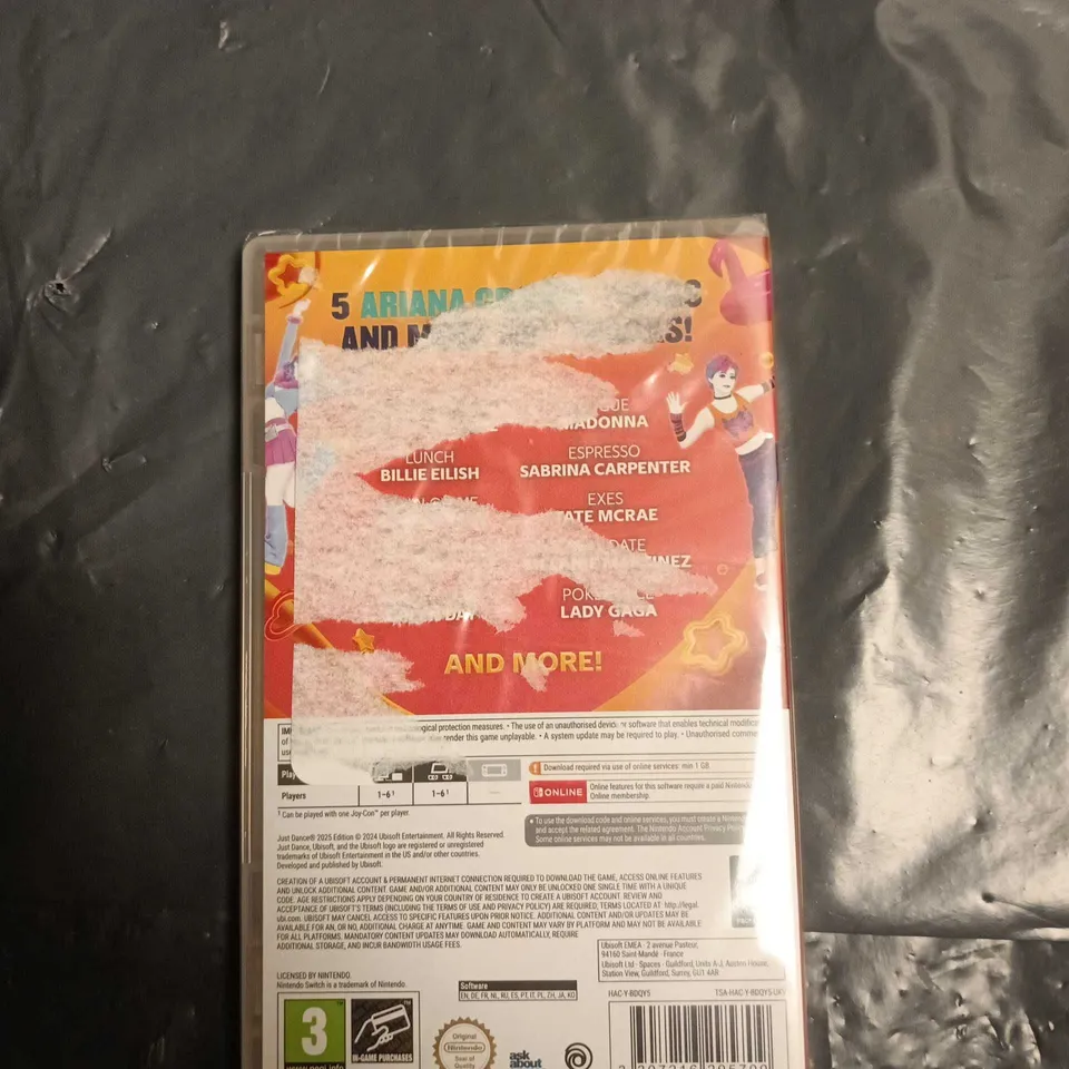 JUST DANCE 2025 EDITION – NINTENDO SWITCH (SEALED)