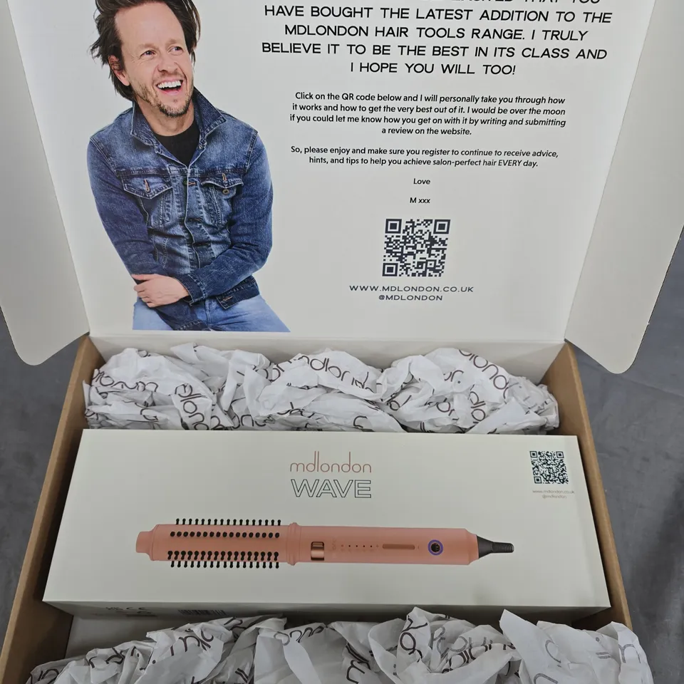 MD London Wave Hair Styling Tool – Pink