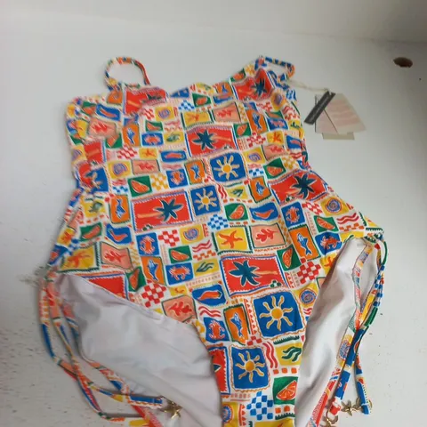 BRAVISSIMO SYDNEY SWIMSUIT - TILE PRINT, UK 34DD