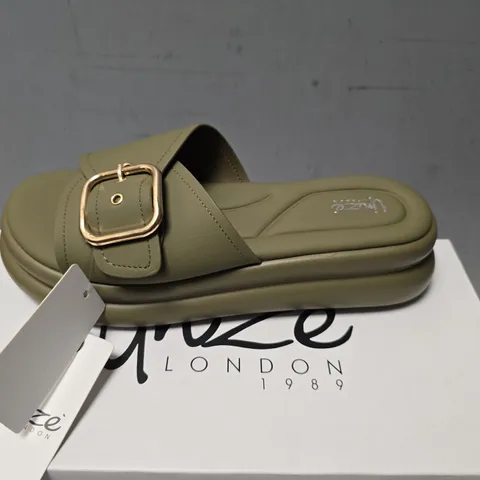 BOXED UNZE BY LONDON OLIVE SIZE 6