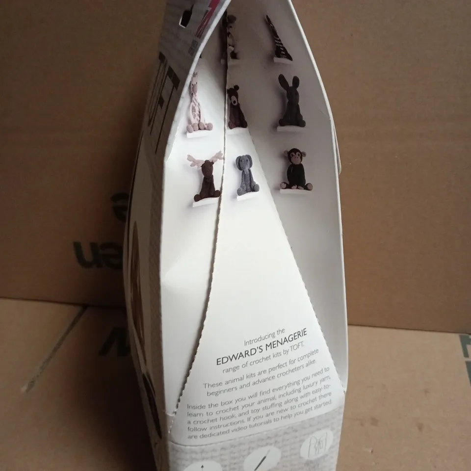 TOFT EDWARD'S MENAGERIE CROCHET KIT – BUNNY, LEVEL 1 COMPLETE BEGINNER