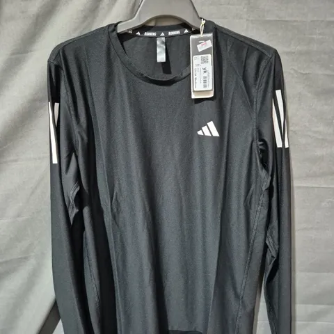 ADIDAS RUNNING LONG-SLEEVE TOP β BLACK - SIZE M