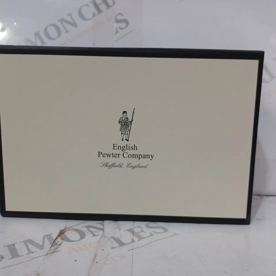 BOXED ENGLISH PEWTER COMPANY 10TH TIN ANNIVERSARY ROSE