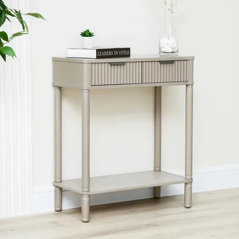 BOXED ANNLYNN 2 DRAWER CONSOLE TABLE