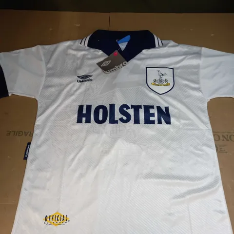 TOTTENHAM HOTSPURS RETRO HOME SHIRT WITH KLINSMANN 18 SIZE M