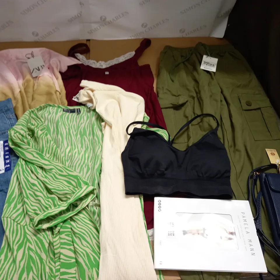 LARGE QUANTITY OF ASSORTED CLOTHING ITEMS TO INCLUDE ASOS, ZARA AND PAMELA MANN