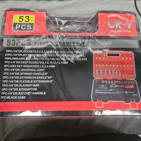 53-Piece 1/4" Drive Socket Set in Case (CR-V)