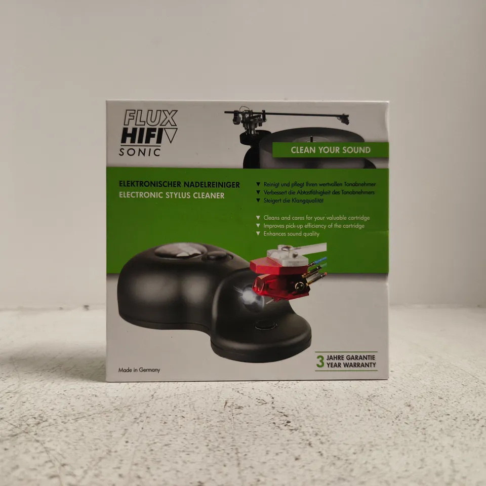 FLUX HIFI SONIC ELECTRONIC STYLUS CLEANER – BOXED