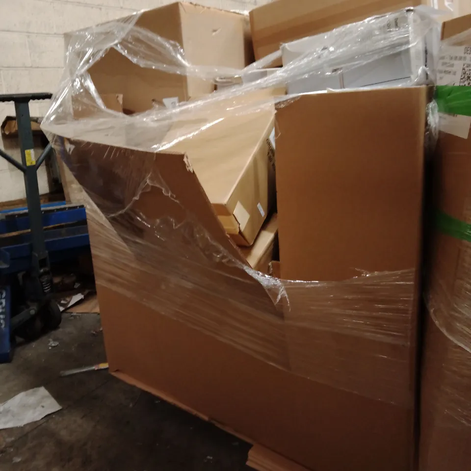 PALLET OF ASSORTED DESIGNER LIGHTING PRODUCTS TO INCLUDE;COLT CEILING BAR, TABLE LAMP, CEILING LIGHT