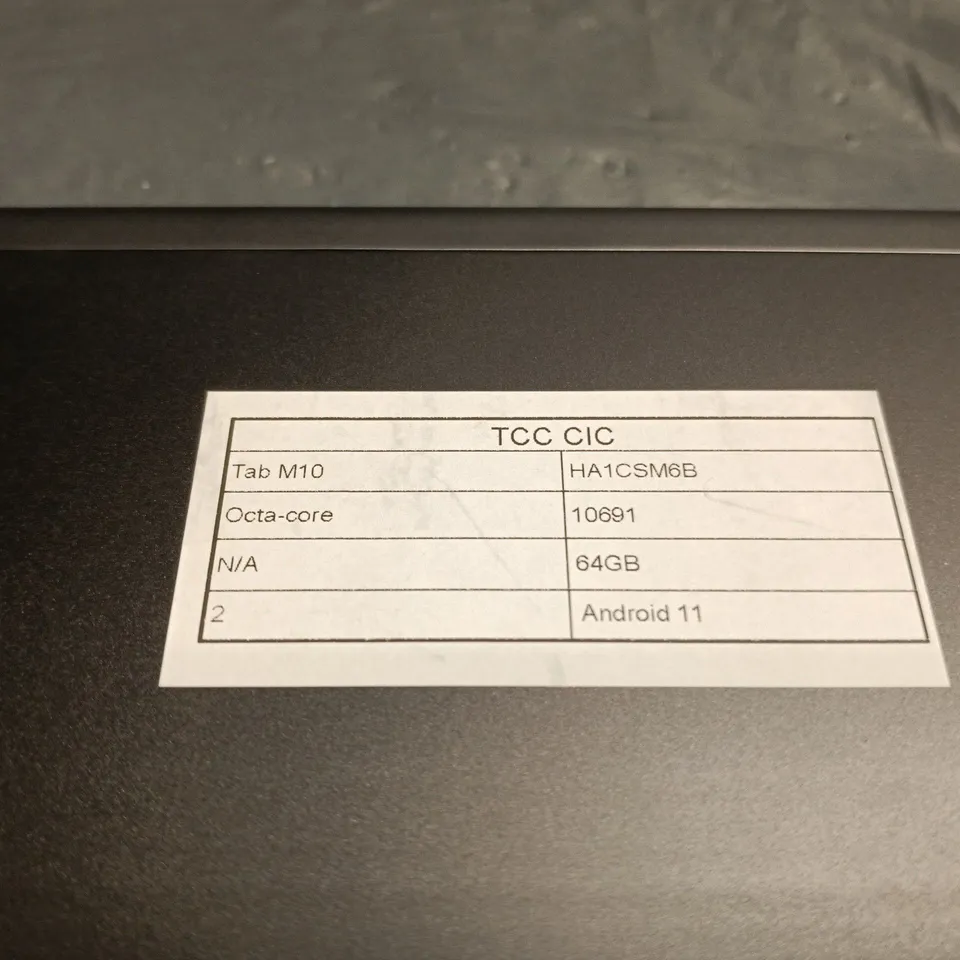 LENOVO TAB M10 TABLET 64GB ANDROID 11