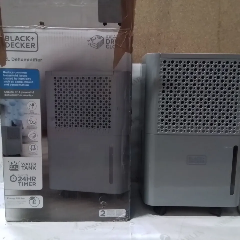 BOXED 12 L DEHUMIDIFIER GREY
