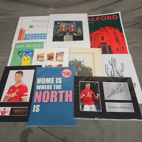 LOT OF APPROXIMATELY 10 ASSORTED ART PRINTS