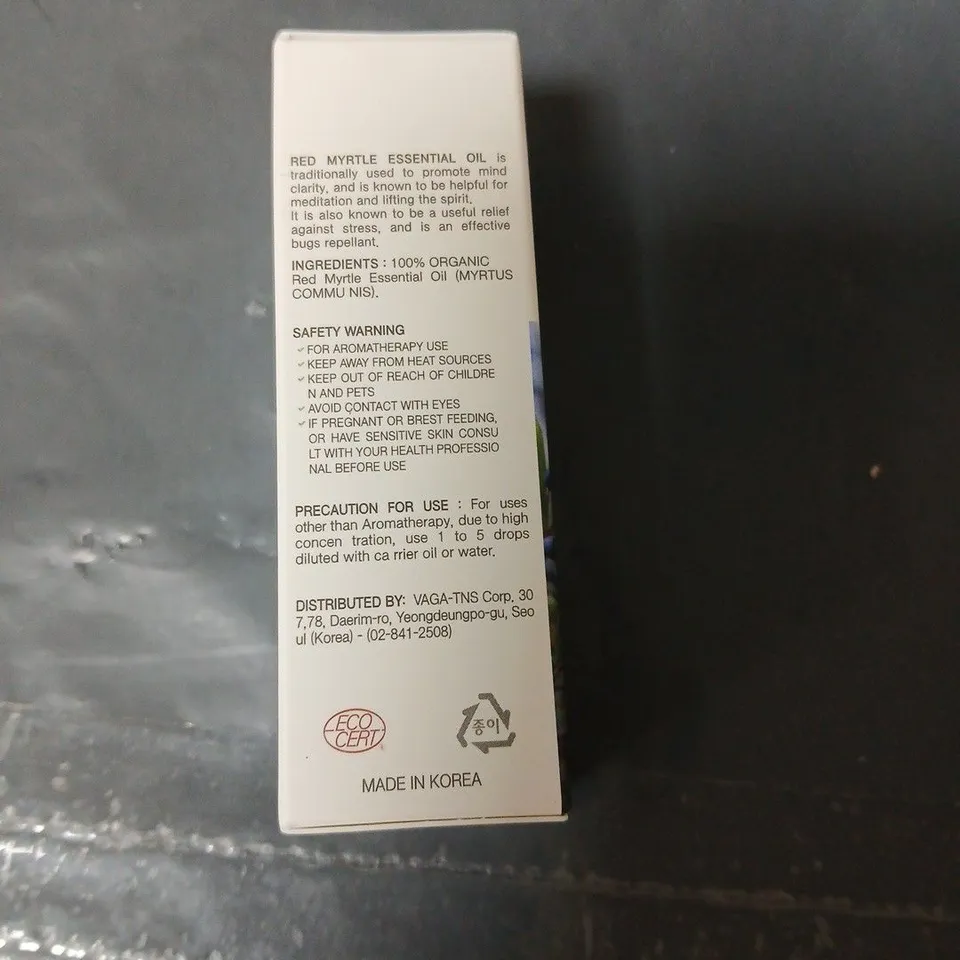 APPROXIMATELY 200 AROMA NAMU RED MYRTLE ESSENTIAL OIL – 10ML, 100% ORGANIC 