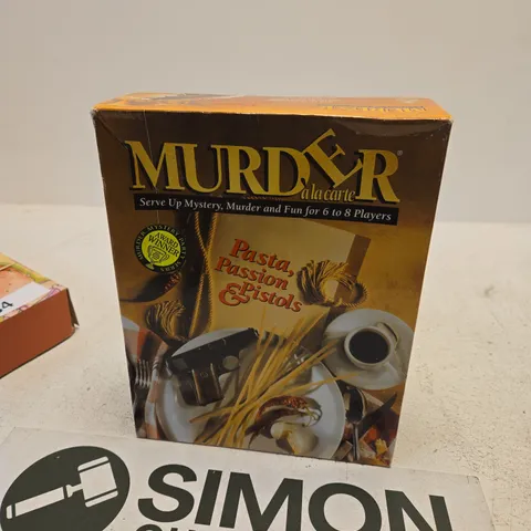 MURDER ALACARTE – PASTA, PASSION & PISTOLS (BOARD GAME) BOXED