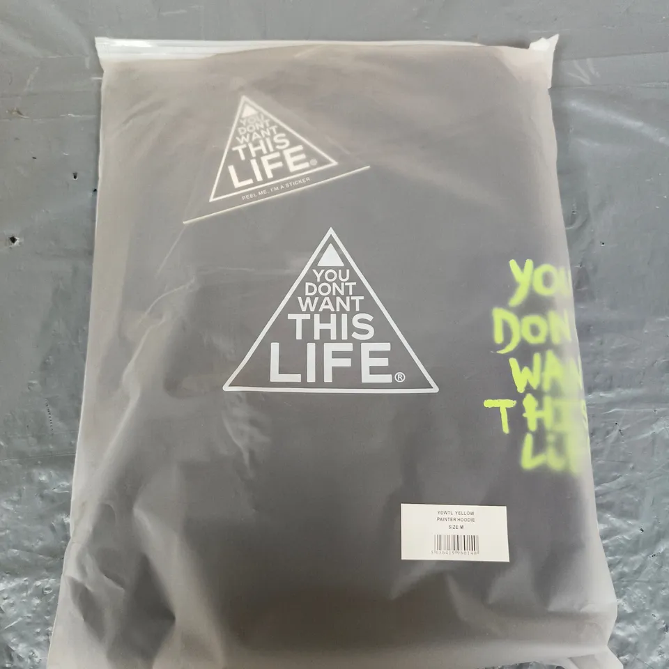 YOU DON'T WANT THIS LIFE PAINTER HOODIE - SIZE M