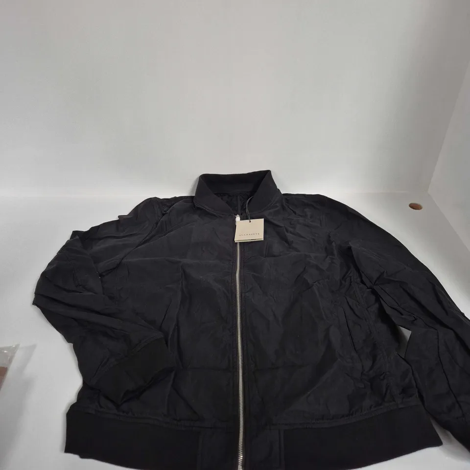 ALL SAINTS NOVA BOMBER JACKET, BLACK, XL
