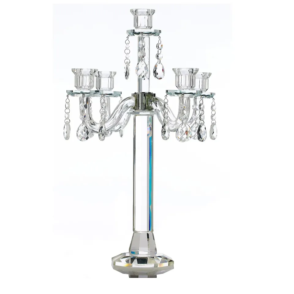 JM BY JULIEN MACDONALD DROP CRYSTAL CANDELABRA