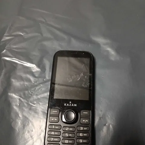 KAZAM MOBILE PHONE – BLACK WITH KEYPAD 