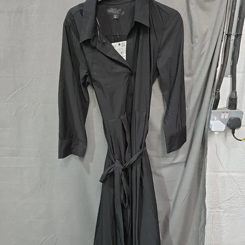 ZARA BLACK BELTED LONG TRENCH COAT – (WOMENS)