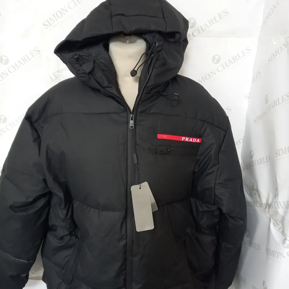 MENS PRADA ZIPPED PADDED COAT SIZE UNSPECIFIED
