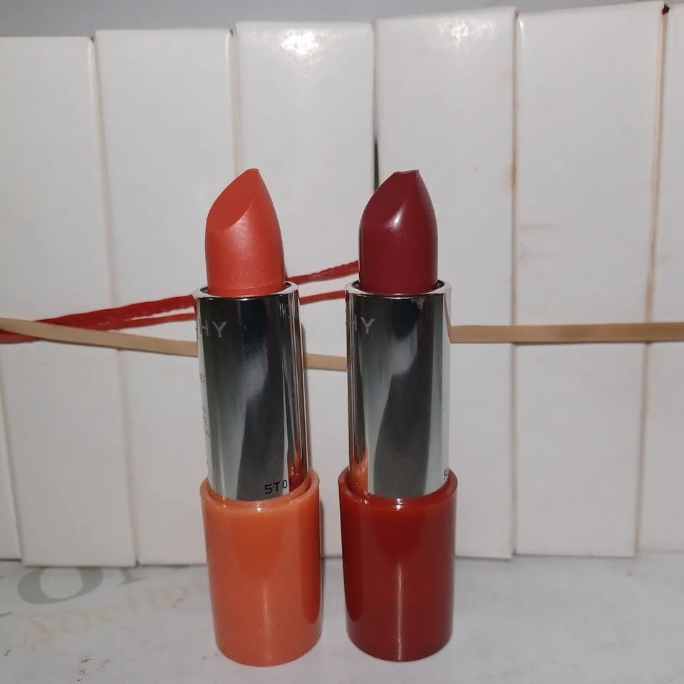 LOT OF APPROX 12 ASSORTED GIVENCHY LIPSTICK TESTERS - 8 X 07 MYSTIC PINK & 4 X 13 TEMPTING CORAL