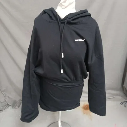 OFF WHITE HOODIE FOR ALL SWEAT DRESS IN BLACK SIZE S